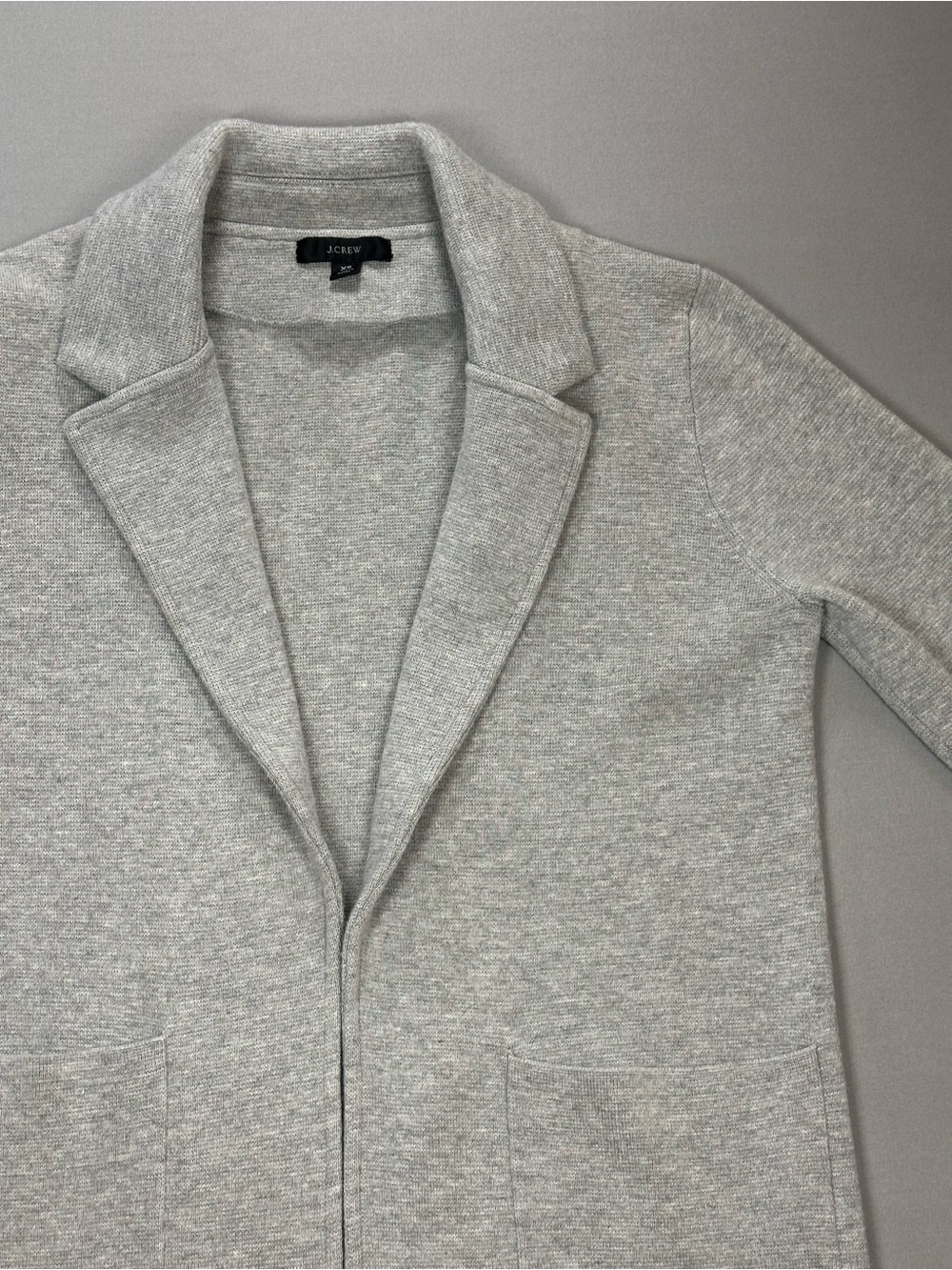 J Crew Sophie Open-Front Sweater Blazer Jacket, Cotton/Wool Blend - Womens XS - Picture 4 of 17